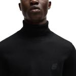 Свитер с нашивкой Boss Logo HUGO BOSS, черный - фото 7