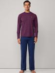 Длинная пижама Hackett London, Royal Blue/Dark Purple - фото 2