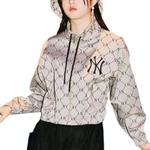 Укороченное пальто женское серый Mlb - фото 3