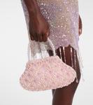 Сумка-шоппер с декором Scallop Mini Clio Peppiatt, розовый - фото 6