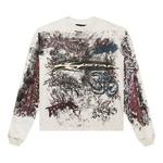 Лонгслив Hellstar Graffiti Long-Sleeve, White - фото