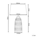 Настольная лампа Beliani, 35x35x56 см, розовый - фото 3