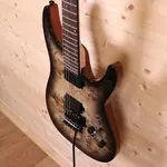 Электрогитара Schecter C-6 Pro FR - накладка грифa из венге, цвет Charcoal Burst - фото 4