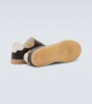 Кожаные кроссовки Brunello Cucinelli, Ebano+Panama+Bisonte - фото 7