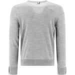 Свитер с полосками Rwb THOM BROWNE, светло-серый - фото