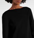 Длинное платье с бахромой в цветочек Khaite, черный - фото 4