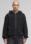 Толстовка Urban Classics Zip-up sweatshirt, Black - фото 4
