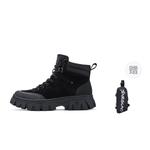 Ботинки Martin Unisex черно-сине-желтые FAIRWHALE, Туманно-голубой - фото 9