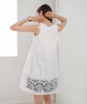 Мини-платье с кружевной отделкой Bab, цвет Offwhite - фото 10