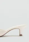 Тапочки на каблуках Mango, Off-White - фото 4