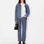 Футболка с принтом логотипа KENZO, серо-белый - фото 8