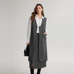 ELLE Платье без рукавов Women's Medium Gray - фото 6
