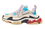 Кроссовки Balenciaga Triple S, белый/синий - фото