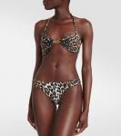 Плавки бикини с леопардовым принтом GANNI, разноцветный - фото 2
