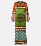 Платье макси Contina из шелка Alémais, Multi - фото