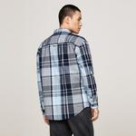 Tommy Hilfiger Рубашка мужская синяя черная клетка - фото 6