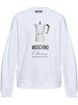 Moschino толстовка с принтом, белый - фото