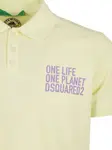 Поло с принтом DSQUARED2, желтый - фото 3