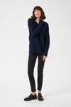 Свитер Kaffe Linka, темно-синий - фото 4