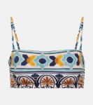 Бюстгальтер-топ с тройным принтом La DoubleJ, Casareale Small - фото