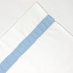 Комплект хлопкового простыни Pointehaven плотностью 525 нитей, синий - фото