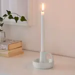 Подсвечник, белый, 8 см, керамика GODTAGBAR IKEA - фото 3