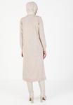 Платье-джемпер MODEST Modanisa, бежевый - фото 2