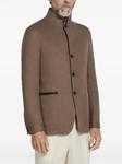 Льняная куртка Zegna, коричневый - фото 3