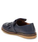 Кожаные лоферы с бахромой Pèpè, синий - фото 3