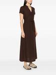 A.P.C. платье миди Annelie, коричневый - фото 3