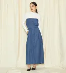 Джинсовая юбка Lee Multi-Way со съемным бюстье, цвет Medium Blue - фото 4