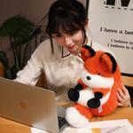 Плюшевая кукла Chubby Evening Fox, Rabbit, Earth Mole, высота 20см/30см/40см WELTSTON - фото 3