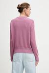 Хлопковый свитер Calvin Klein Jeans, розовый - фото 3