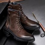Мужские ботинки Cahhrrn X Martin Boot Men Beige Voguhomme - фото 4