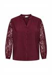 Блуза ONLY Carmakoma Button-down blouse, Zinfandel/Bordeaux - фото 6