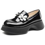 Лоферы женские черный Kangnai - фото