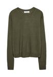 Джемпер Stradivarius EXTRA SOFT TEXTURE SWEATER, Khaki - фото 6