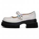 Лоферы женские Pooq, белый/черный - фото 6