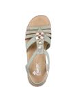 Босоножки на высоком каблуке Rieker Strap Sandals, зеленый - фото 3