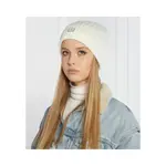 Шапка с добавлением шерсти Tommy Hilfiger, экрю - фото 2