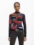 Desigual Лонгслив в черном цвете - фото 2