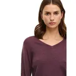 Свитер Vila Ril v neck, фиолетовый - фото 6