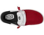 Лоферы Hey Dude Wally Tri Varsity Mesh, цвет Red/Navy - фото 2