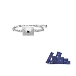 Swarovski Родированное браслет унисекс серебристый - фото