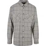 Рубашка Urban Classics Long Oversized Checked Greyish, серый - фото