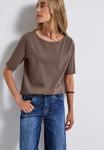 Футболка Street One Basic T-shirt, Braun/Brown - фото
