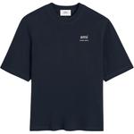 Футболка с принтом логотипа Ami Paris AMIPARIS, синий - фото