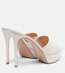 Даша 85 лаковые мюли на платформе Gianvito Rossi, Off White - фото 2