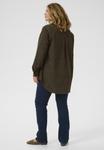 Блуза Kaffe Curve Button-down blouse, Chocolate Brown Cc/Dark Brown - фото 3