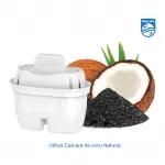 Кувшин для воды AWP2933WHT3 + 3 фильтра Micro Clean X Philips Water Solutions, белый - фото 4